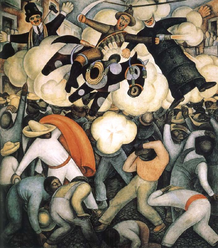 Diego Rivera Burn the Judas oil painting image